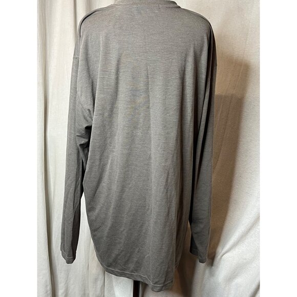 Michael Brandon Men's XXLT Style Buck121513 Nubuck: Greenish-Gray Long-Sleeve Sh - Picture 3 of 11